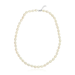 Collana in argento con Perla di Acqua Dolce (TPC)