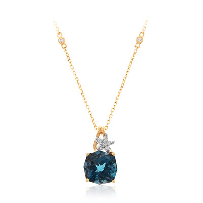 Collana in oro con Topazio Blu Londra (Smithsonian)
