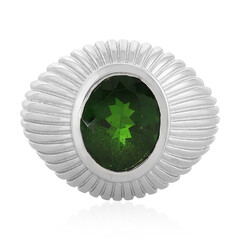 Anello in argento con Diopside Russo