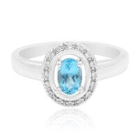 Anello in argento con Apatite Diego Suarez