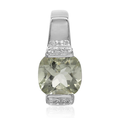 Ciondolo in argento con Ametista Verde
