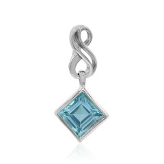 Ciondolo in argento con Topazio Blu Cielo