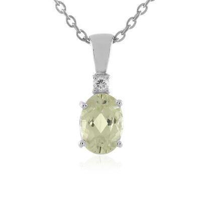 Collana in argento con Kunzite Canarino