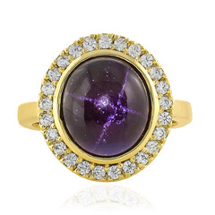 Anello in argento con Granato Stellato