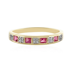 Anello in oro con Tormalina Rosa Brasiliana (Adela Gold)