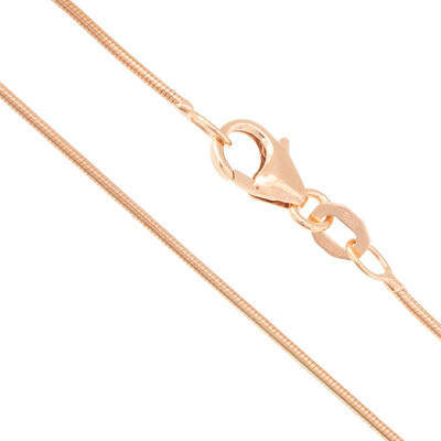 Catenina a serpente in oro rosa - 50 cm - 3,7 g