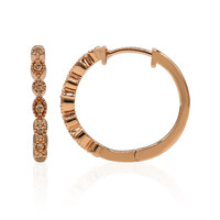 Orecchini in oro con Diamante Rose de France SI1 di Argyle