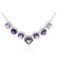 Collana in argento con Quarzo Mistico