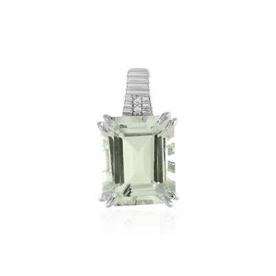 Ciondolo in argento con Ametista Verde