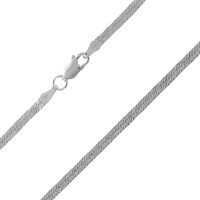 Collana in argento piatta - 40 cm - 4,1 g