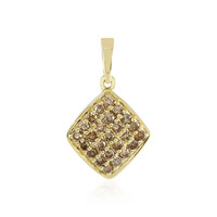 Ciondolo in oro con Diamante Champagne I3