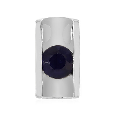 Ciondolo in argento con Zaffiro Blu del Madagascar