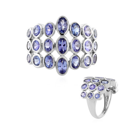 Anello in platino con Tanzanite (KM by Juwelo)