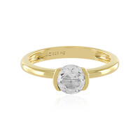 Anello in argento con Topazio Bianco