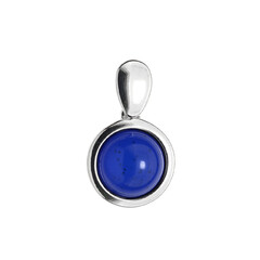 Ciondolo in argento con Ambra Blu Colombiana