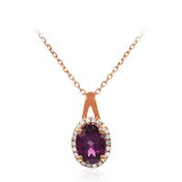 Collana in oro con Rodolite