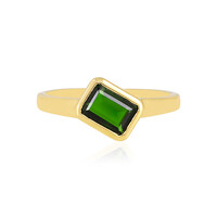 Anello in argento con Diopside Russo