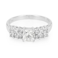 Anello in argento con Goshenite