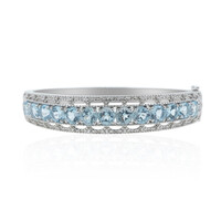 Bracciale in argento con Topazio Blu Cielo
