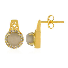 Orecchini in oro con Pietra di Luna Kangeyam