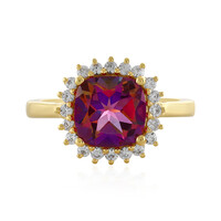 Anello in argento con Topazio Mistico Porpora
