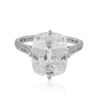 Anello in platino con Zircone Preah Vihear (de Melo)
