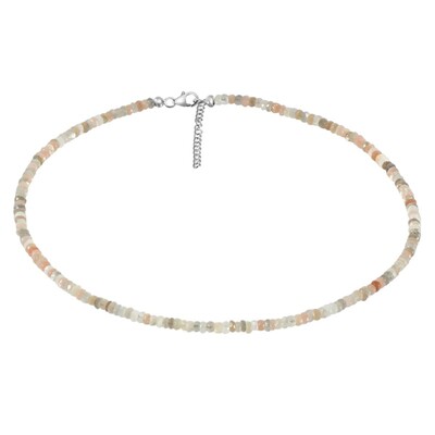 Collana in argento con Pietra di Luna Kangeyam