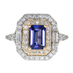 Anello in oro con Tanzanite AAA (CIRARI)