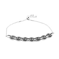 Bracciale in argento con Spinello Nero