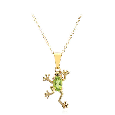 Collana in argento con Peridoto della Birmania