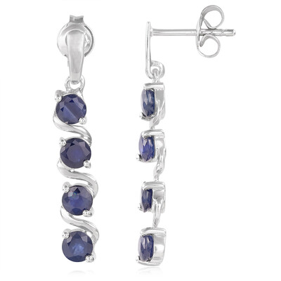 Orecchini in argento con Zaffiro Blu