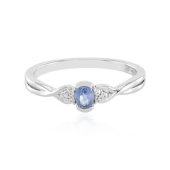 Anello in argento con Zaffiro Ceylon Blu