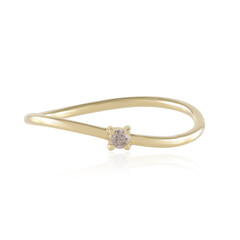 Anello in oro con Diamante Champagne SI2