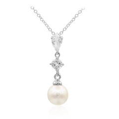 Collana in argento con Perla di Acqua Dolce