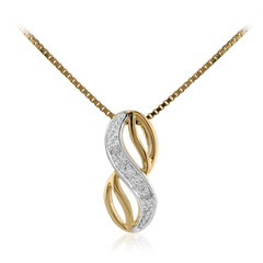Collana in argento con Diamante I3 (I)