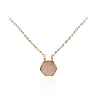 Collana in argento con Quarzo Rosa