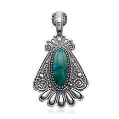 Ciondolo in argento con Crisocolla (Desert Chic)