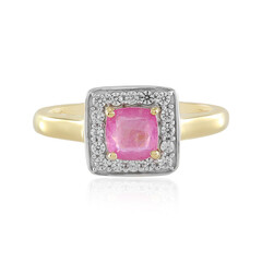 Anello in argento con Zaffiro Rosa del Madagascar