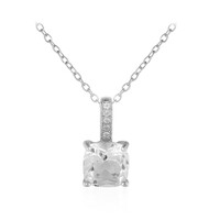 Collana in argento con Topazio Bianco