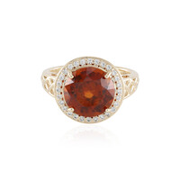 Anello in oro con Granato Essonite