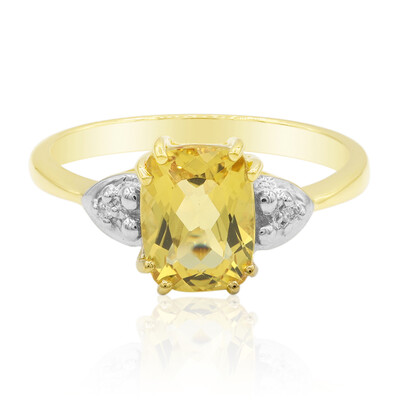 Anello in oro con Eliodoro