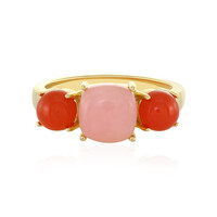 Anello in argento con Opale Rosa