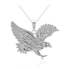 Collana in argento con Diamante I3 (I)