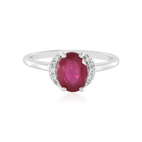 Anello in argento con Rubino del Madagascar