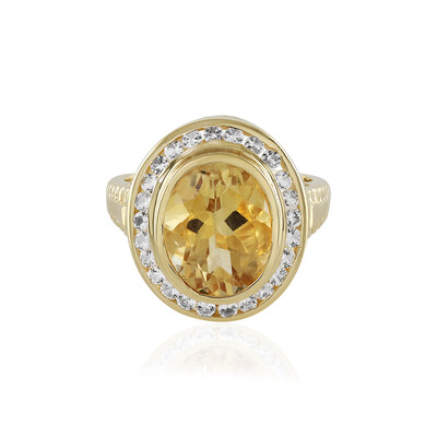 Anello in argento con Citrino