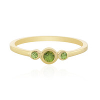 Anello in oro con Demantoide Russo (La Revelle)
