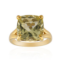 Anello in argento con Citrino Limone