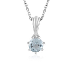 Collana in argento con Acquamarina Brasiliana