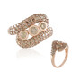 Anello in oro con Diamante Champagne I2 (KM by Juwelo)