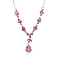 Collana in argento con Tormalina Rosa